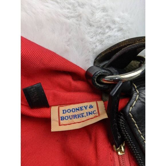 Dooney & Bourke Purse Hobo Black Leather Hobo Bag Soft Supple Heritage Preppy 90 - Picture 7 of 16